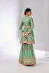 Samiksha Peplum Sharara Set - Mint